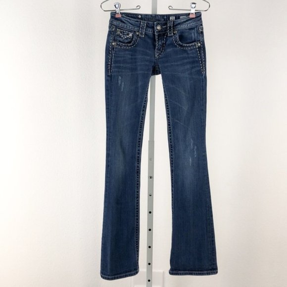 Miss Me Denim - Miss Me Bling Bootcut Jeans, Size 25